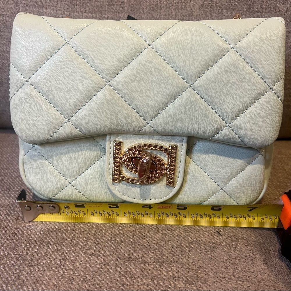NWT Bebe Wyatt‎ shoulder bag small shoulder bag in mint green with gold accents - Picture 8 of 15